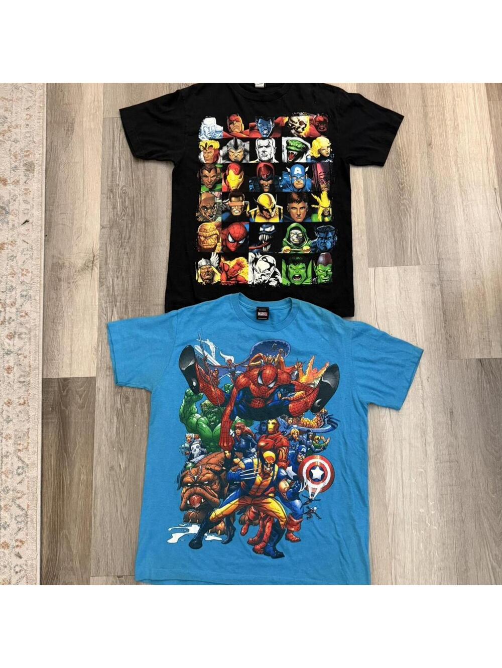 Y2k Marvel Avengers and Spider-Man cotton t-shirt bundle